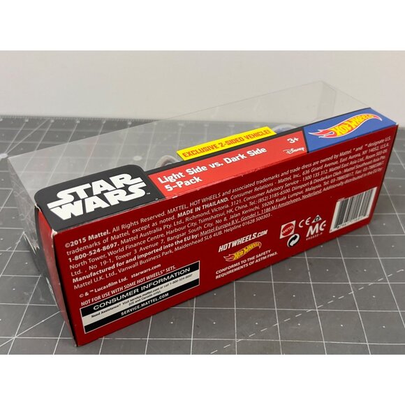Star Wars Hot Wheels Light Side Vs. Dark Side 5-Pack 2-Sided Vehicle Anakin Obi- - Picture 2 of 11